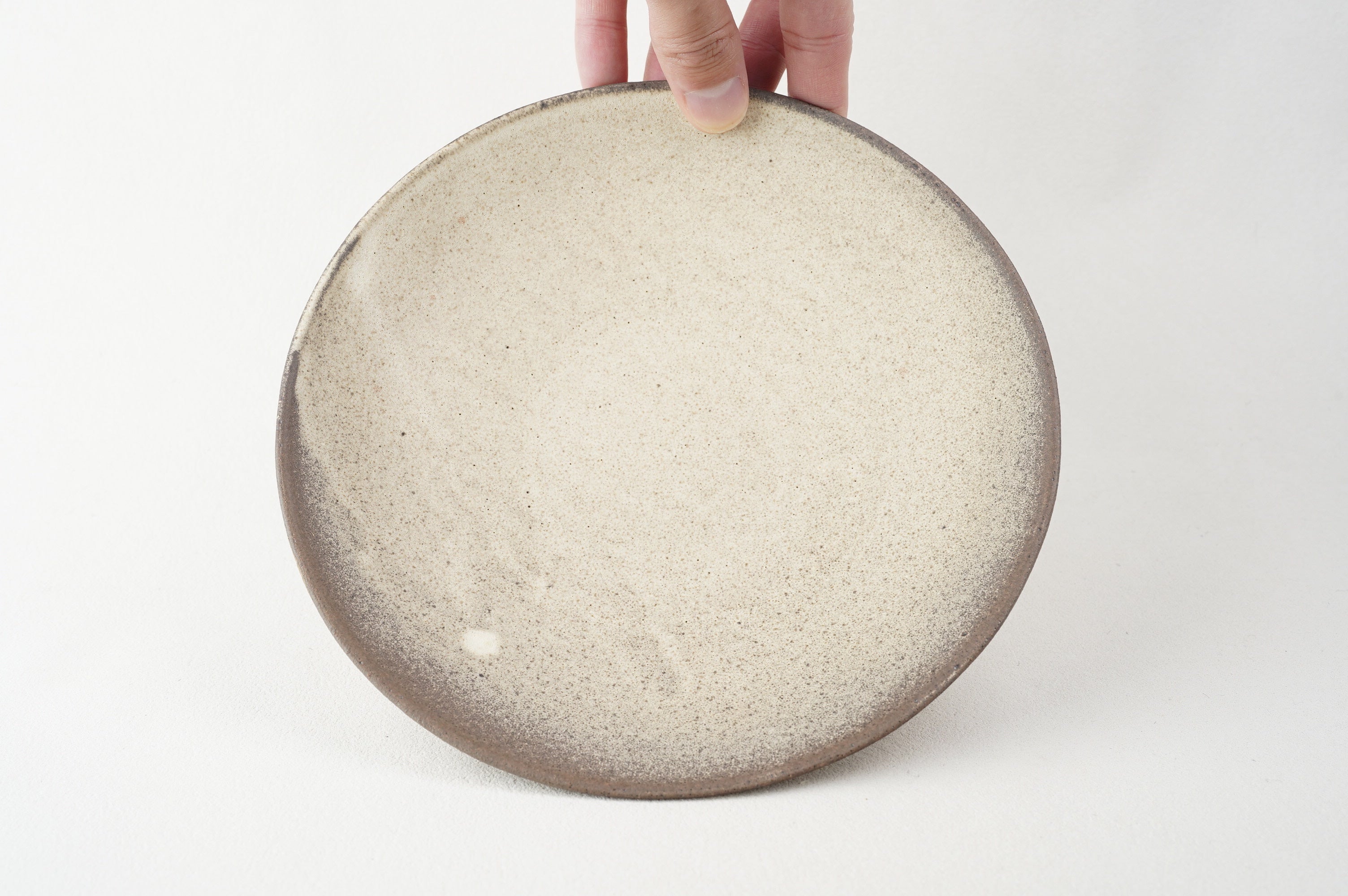 Speckled White Plate
