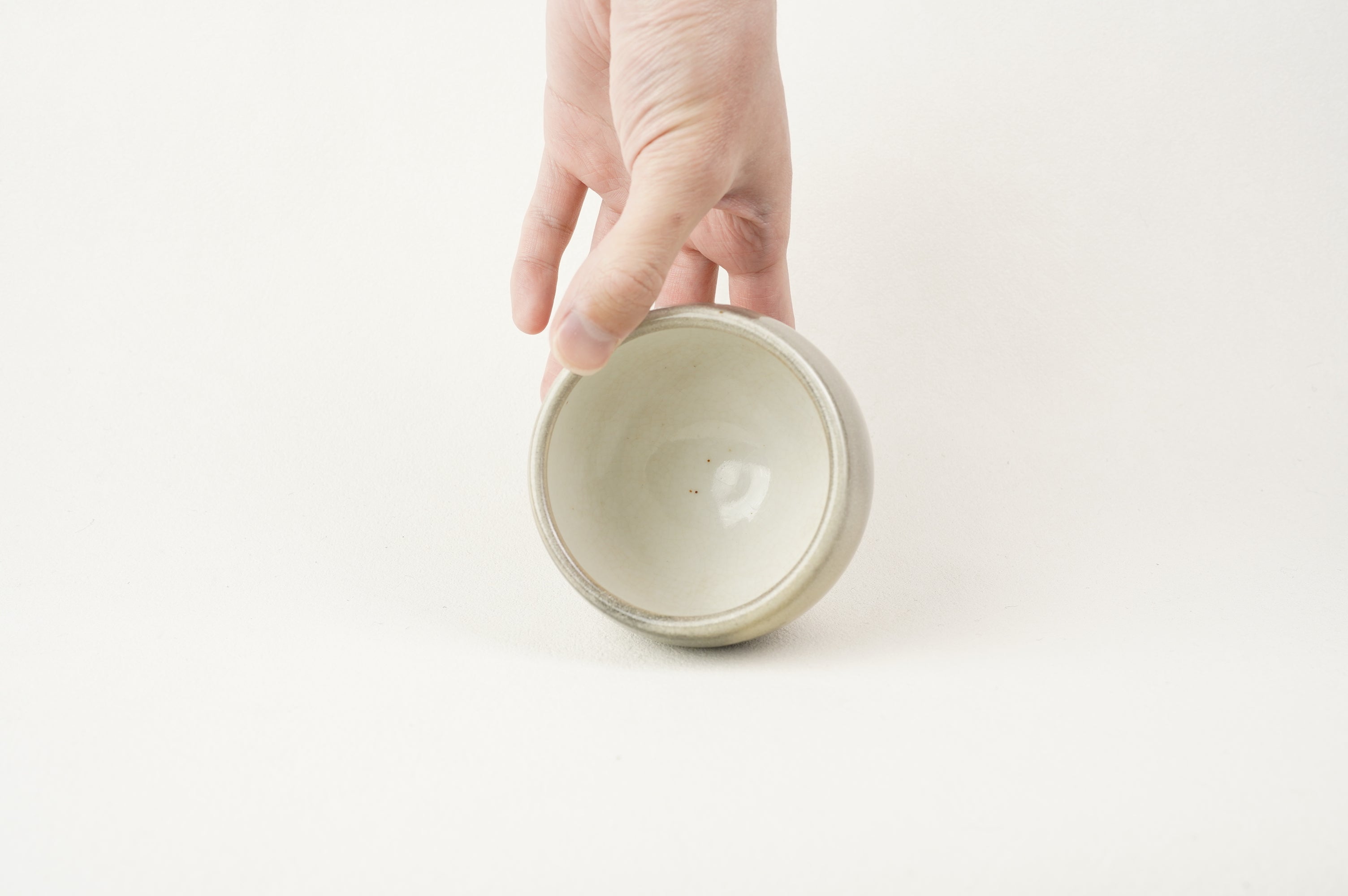 White Shino Eggshell Cup
