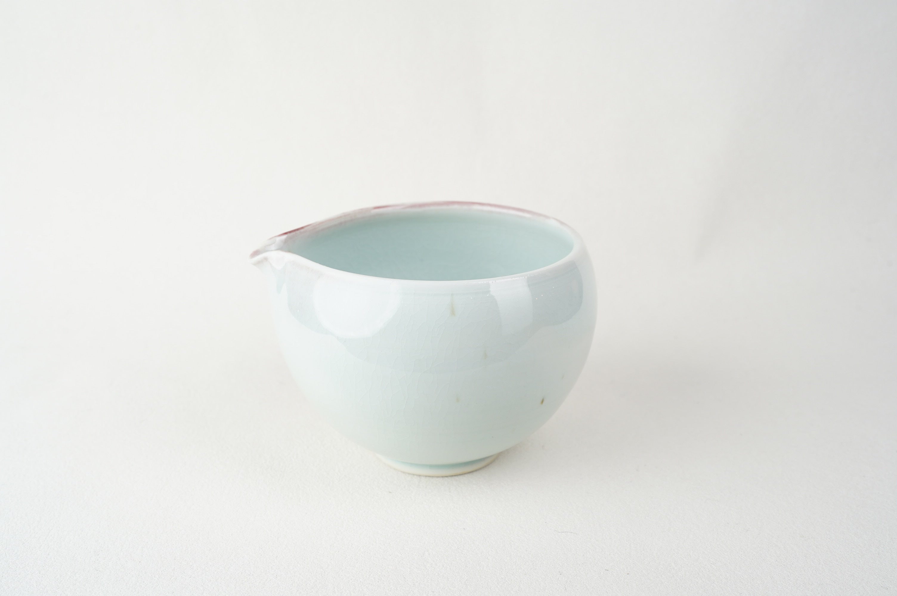 Blushed Matcha Bowl in Celadon
