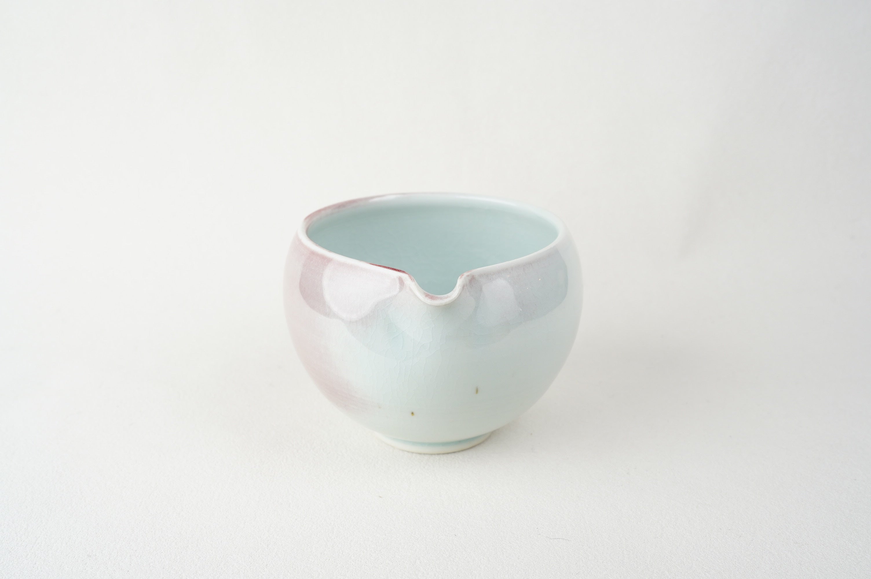 Blushed Matcha Bowl in Celadon